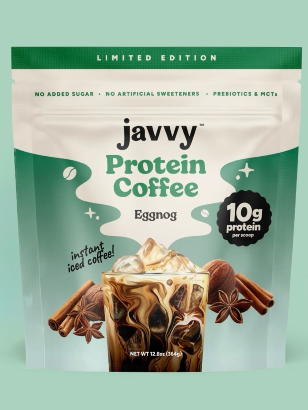 NEW Javvy Eggnog Protein Coffee